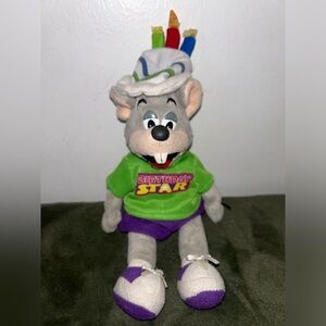 My Birthday Exclusive Birthday GIFT Chuck E Cheese Plush 2008 Cake hat
